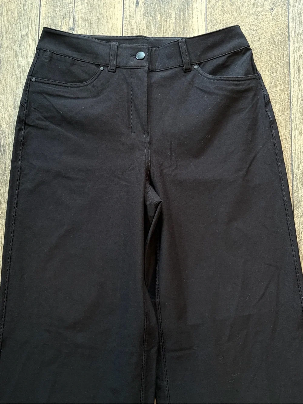Lululemon City Sleek 5 Pocket Wide-Leg High-Rise Pant *Light Utilitech Black 27